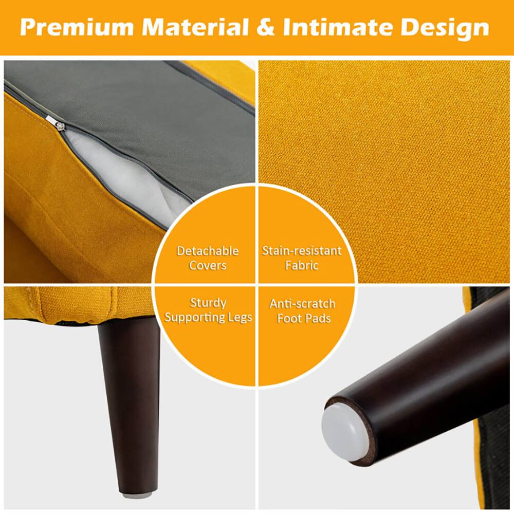 Premium Material & Intimate Design

- Detachable Covers
- Stain-resistant Fabric
- Sturdy Supporting Legs
- Anti-scratch Foot Pads