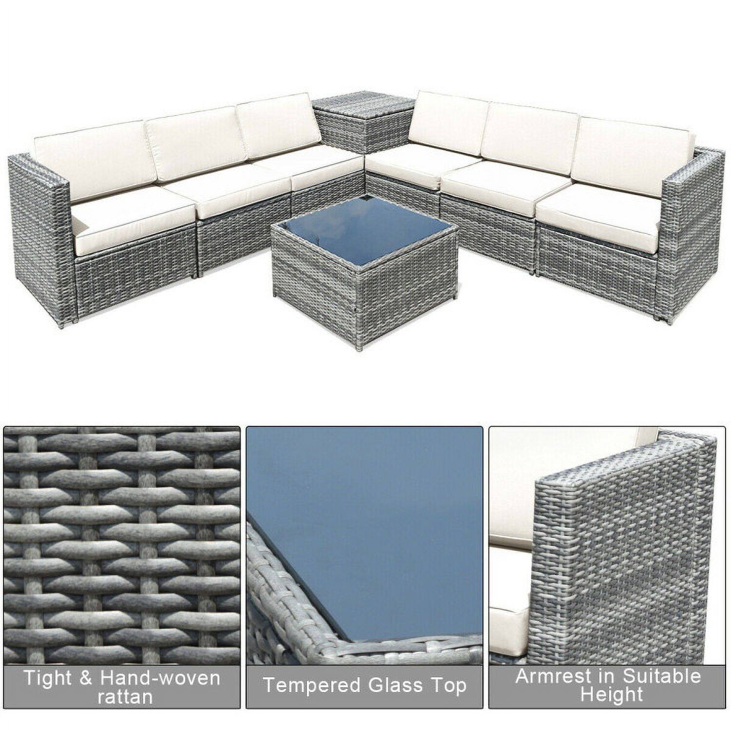 Tight & Hand-woven Glass rattan Tempered Top Armrest in Suitable Height

- Tight & Hand-woven rattan
- Tempered Glass Top
- Armrest in Suitable Height