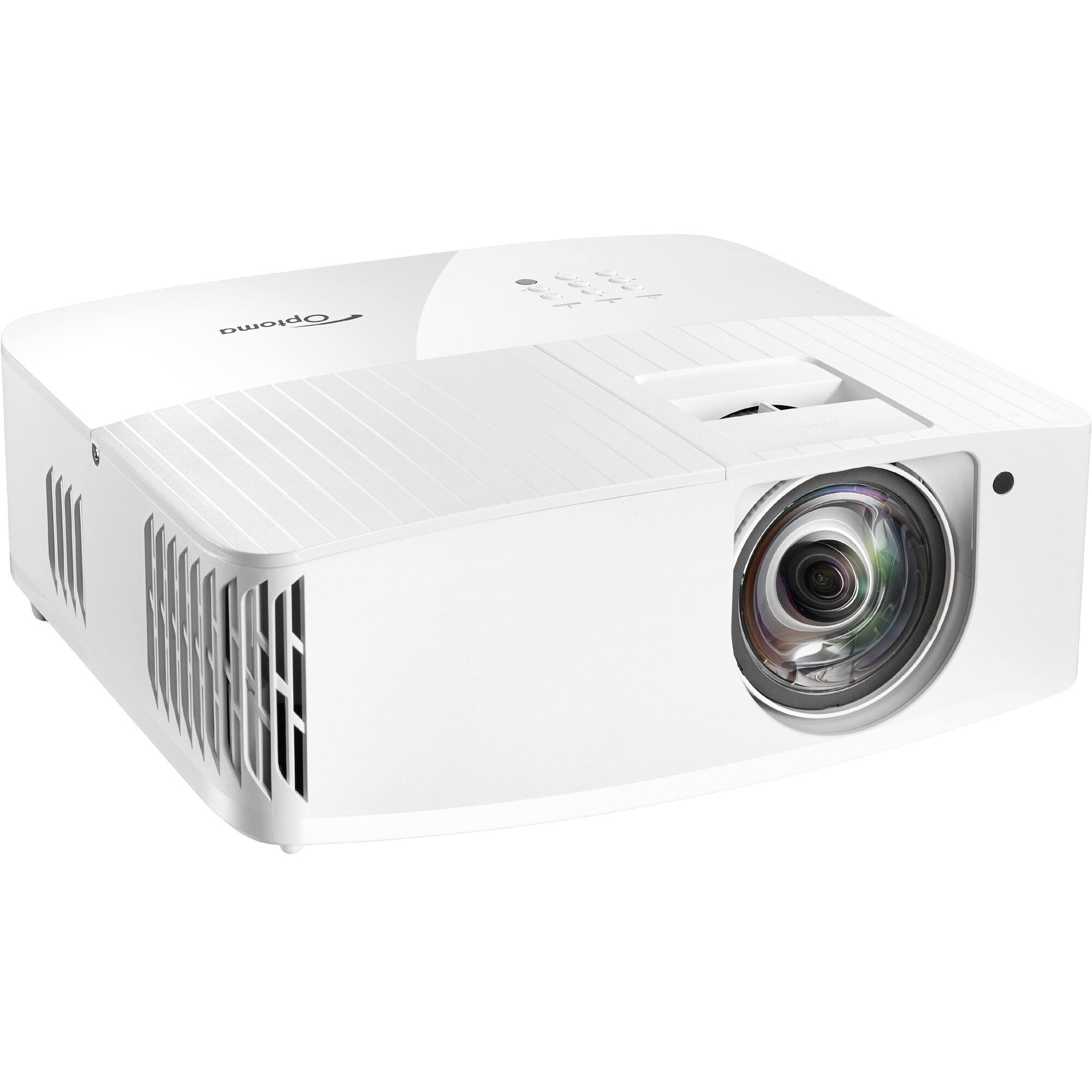 Alt View 7. Optoma - Optoma 4K400STx 3D Short Throw DLP Projector - 16:9 - White - High Dynamic Range (HDR) - Front - 2160p - 4000 Hour - White.