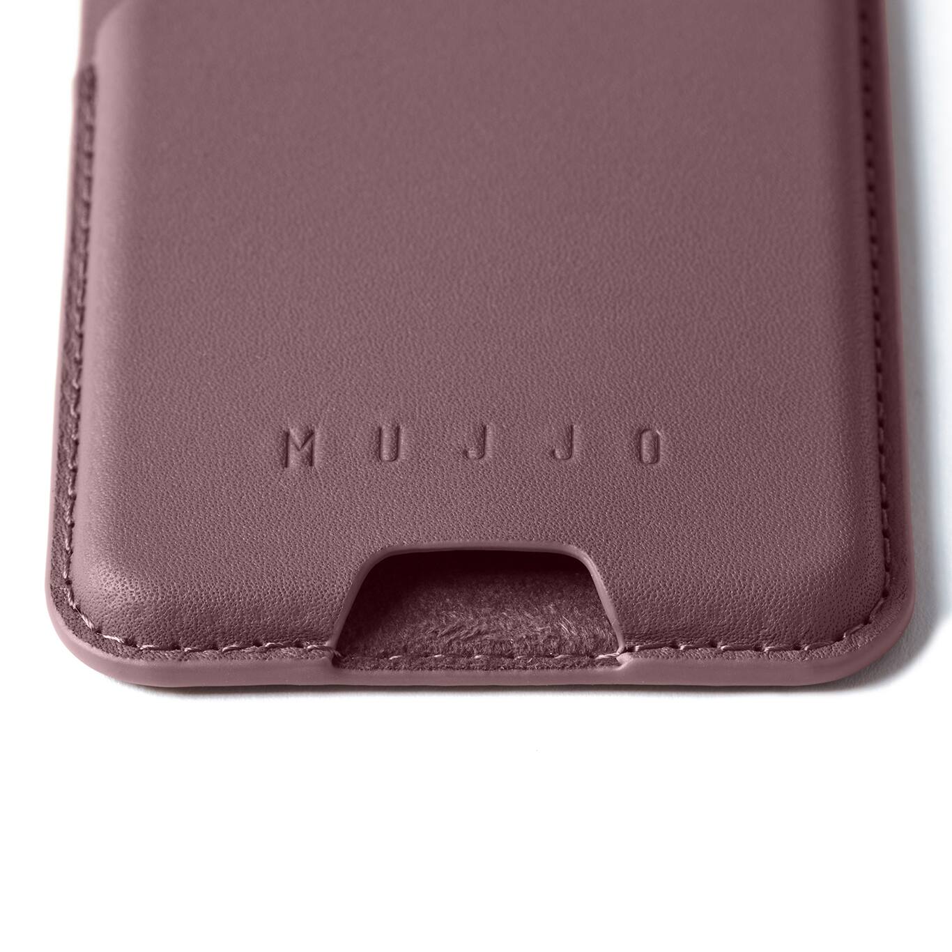 Alt View 2. Mujjo - Mujjo Full Leather MagSafe Wallet for iPhone - Bronze Red.
