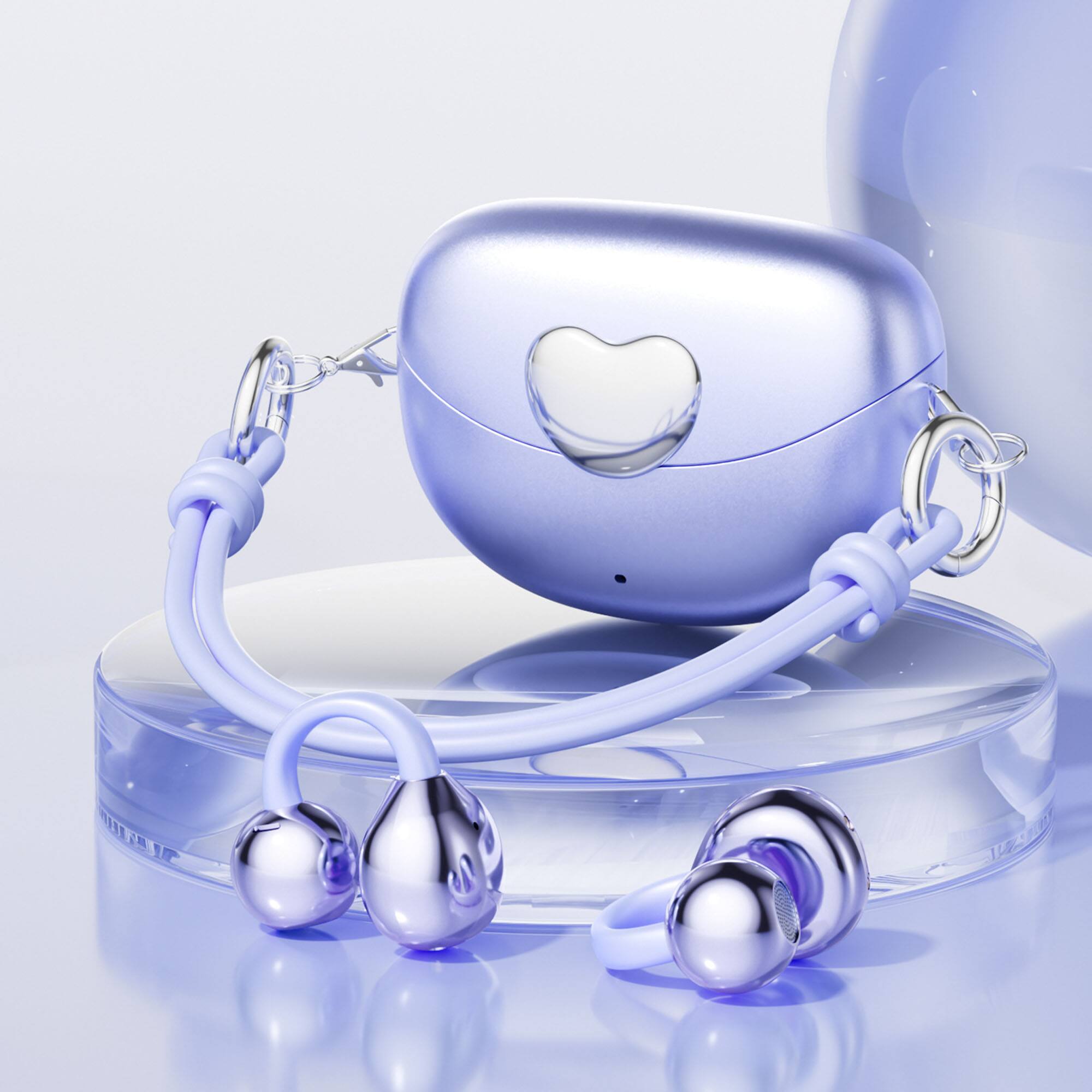 Front. YONWAY - Love Handbag Wireless Bluetooth Earbuds, 24H Long Battery Life, IPX7 Waterproof, Call Noise Reduction, Ear-Clip Earbuds.