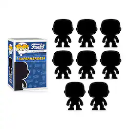 Pack of 8 Surprise Comics & Superheroes Funko Pop! Randomly Selected - Black