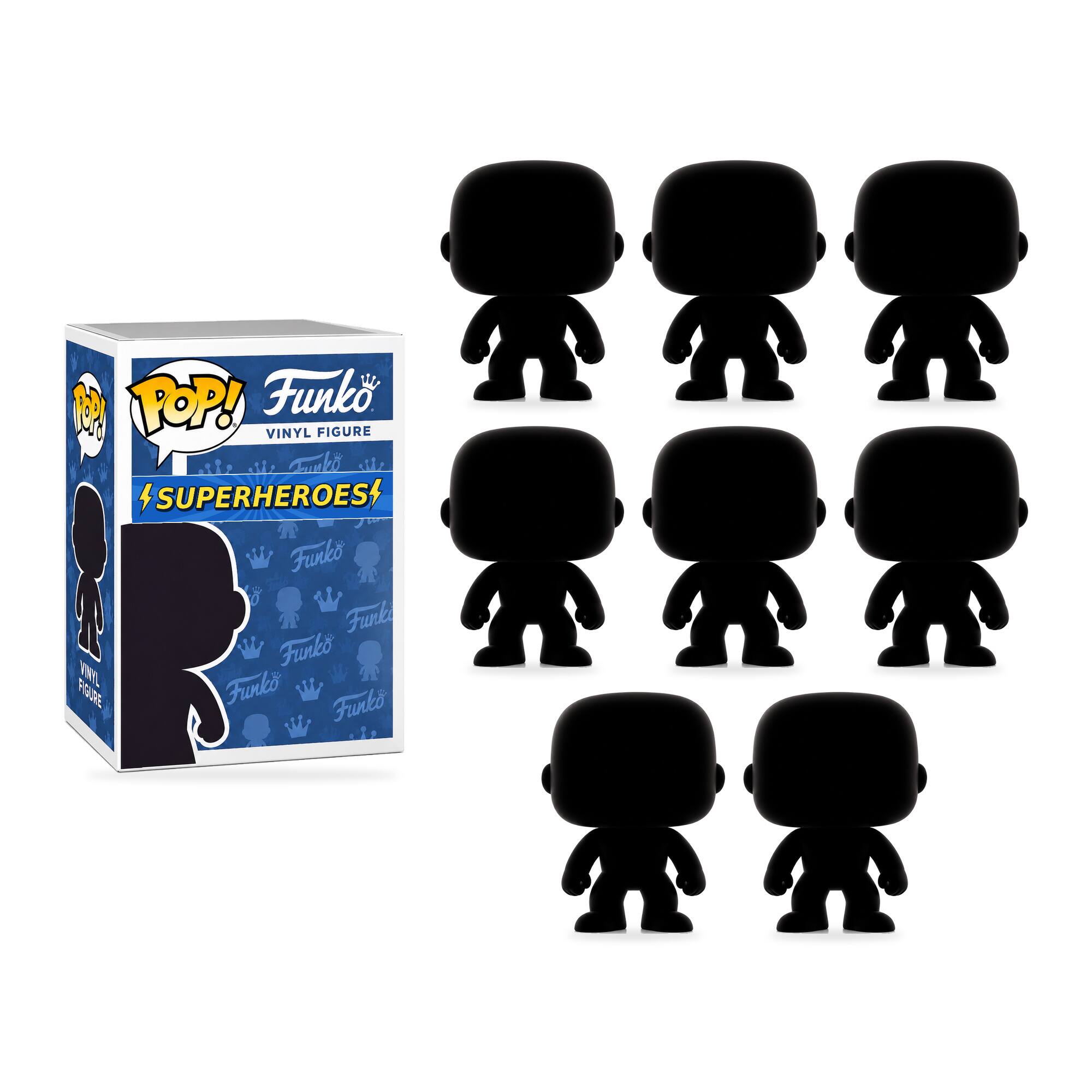 Pack of 8 Surprise Comics & Superheroes Funko Pop! Randomly Selected - Black