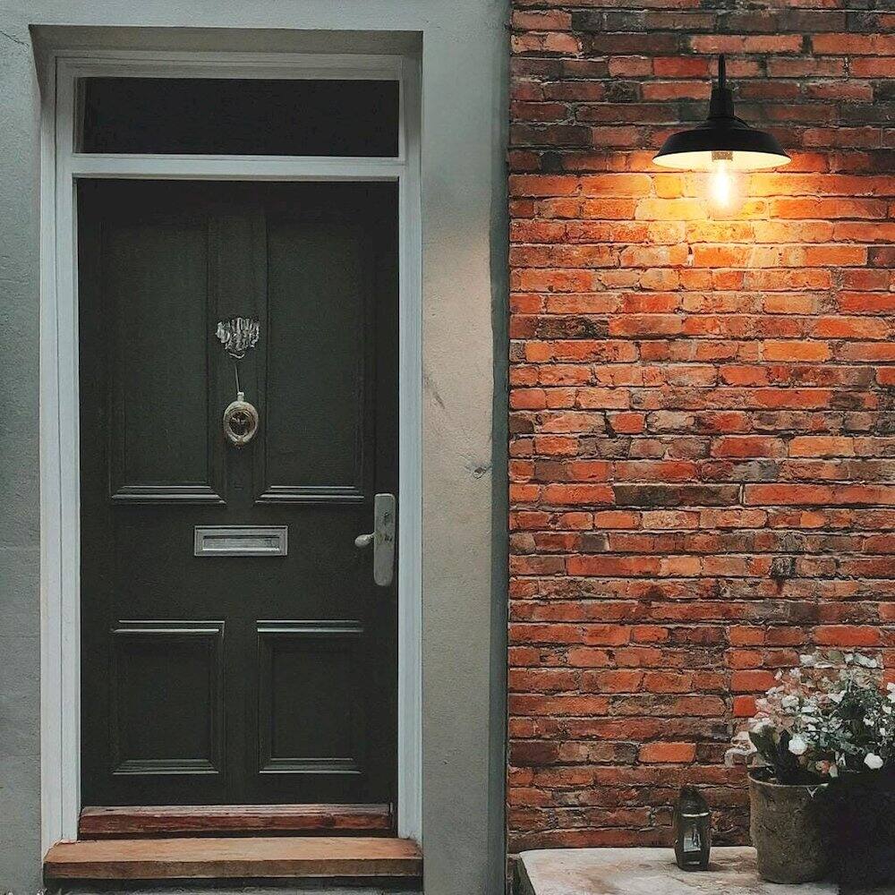 Alt View 4. Elegant Lighting - Rayan 10 Inch Outdoor Wall Sconce In Black - Black.