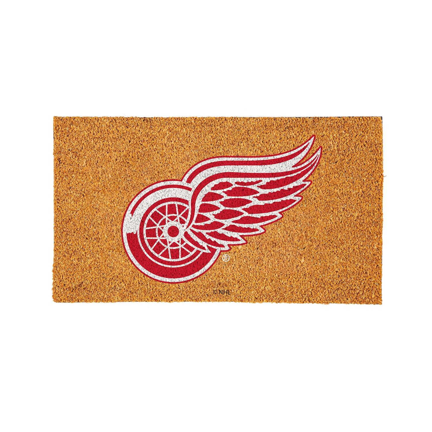 Front. Evergreen Enterprises - Detroit Red Wings 28" x 16" Logo Turf Mat - Multicolor.