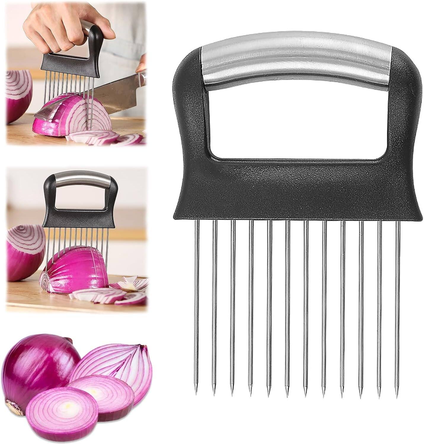 PARKER SLATER - Meat tenderizer tool, stainless steel tomato slicer for potato lemon - Silver