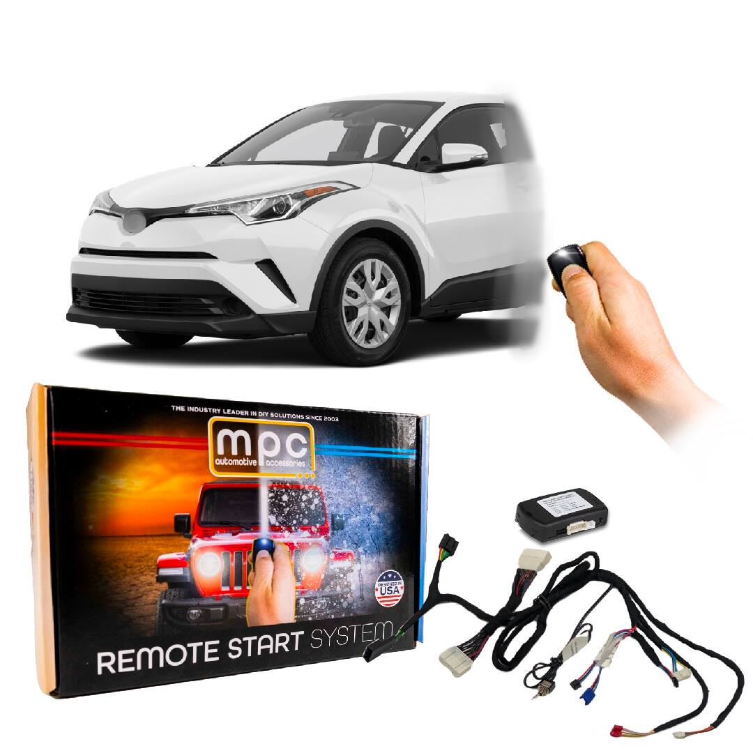MPC - Plug-n-Play OEM Remote Activated Remote Start Kit For 2018-2019 Toyota C-HR - Black