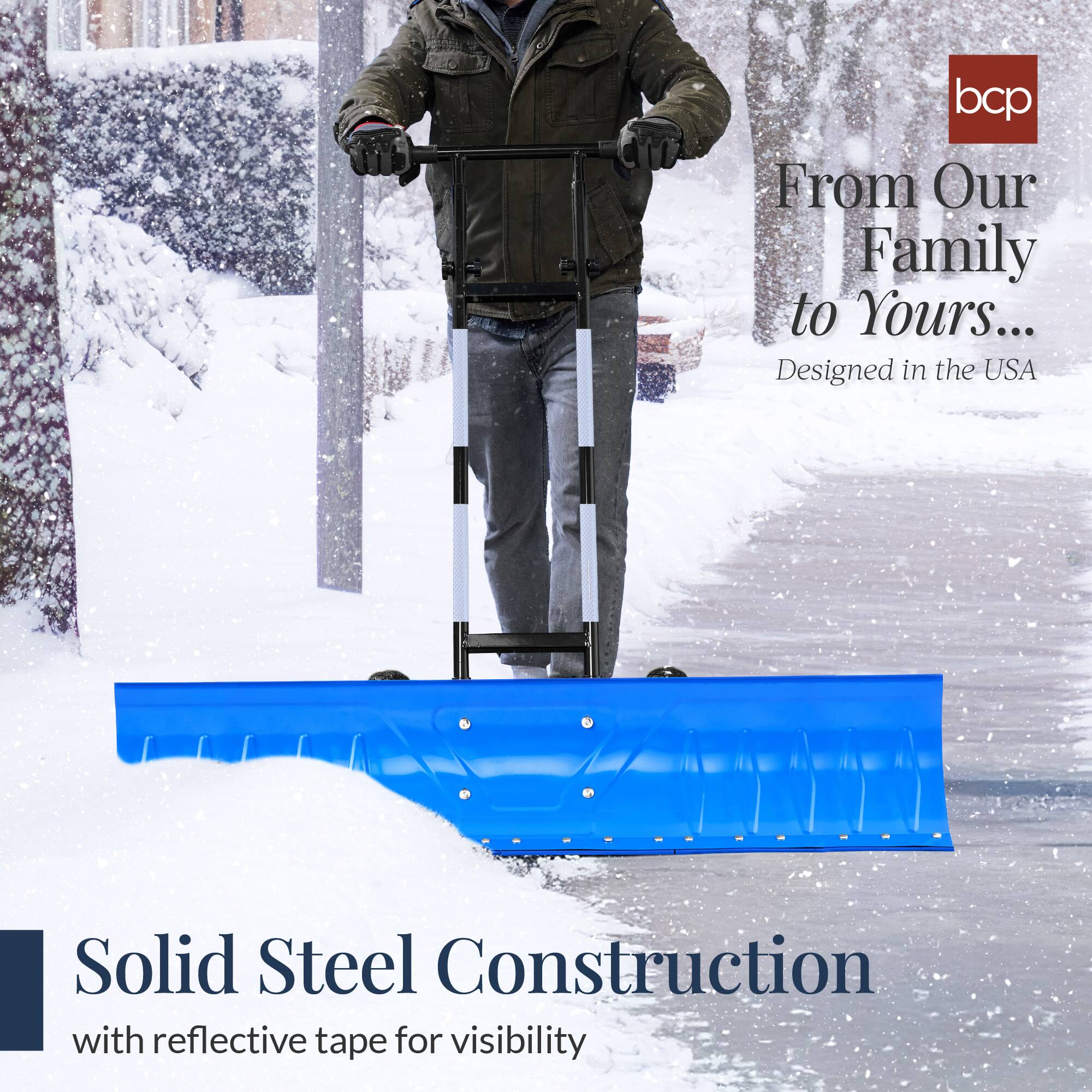 From Our Family to Yours...
Designed in the USA

Solid Steel Construction
with reflective tape for visibility