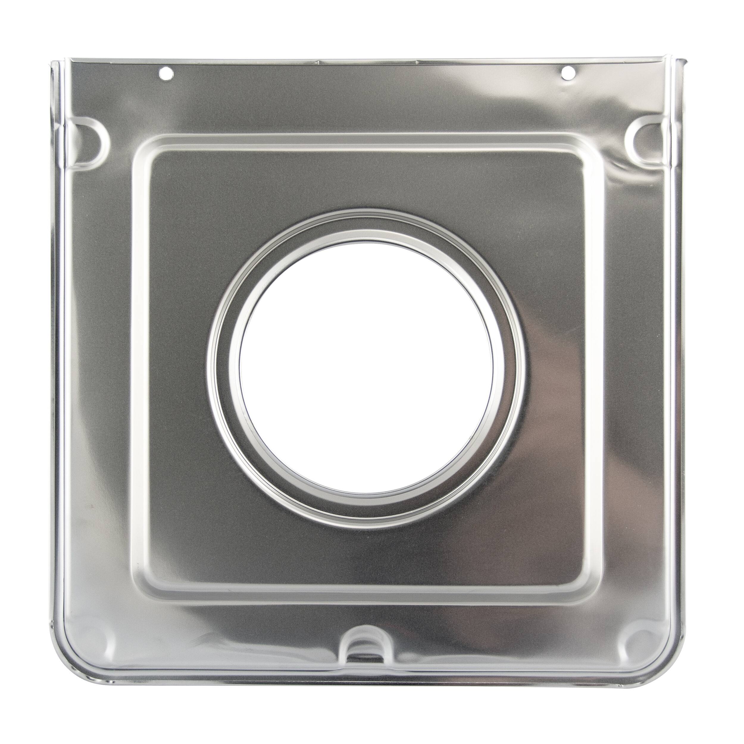 Alt View 5. Range Kleen - Range Kleen SGP4012X Style J 2-Pack 9.125 x 9.3125-Inch Square Heavy Duty Chrome Drip Pans.