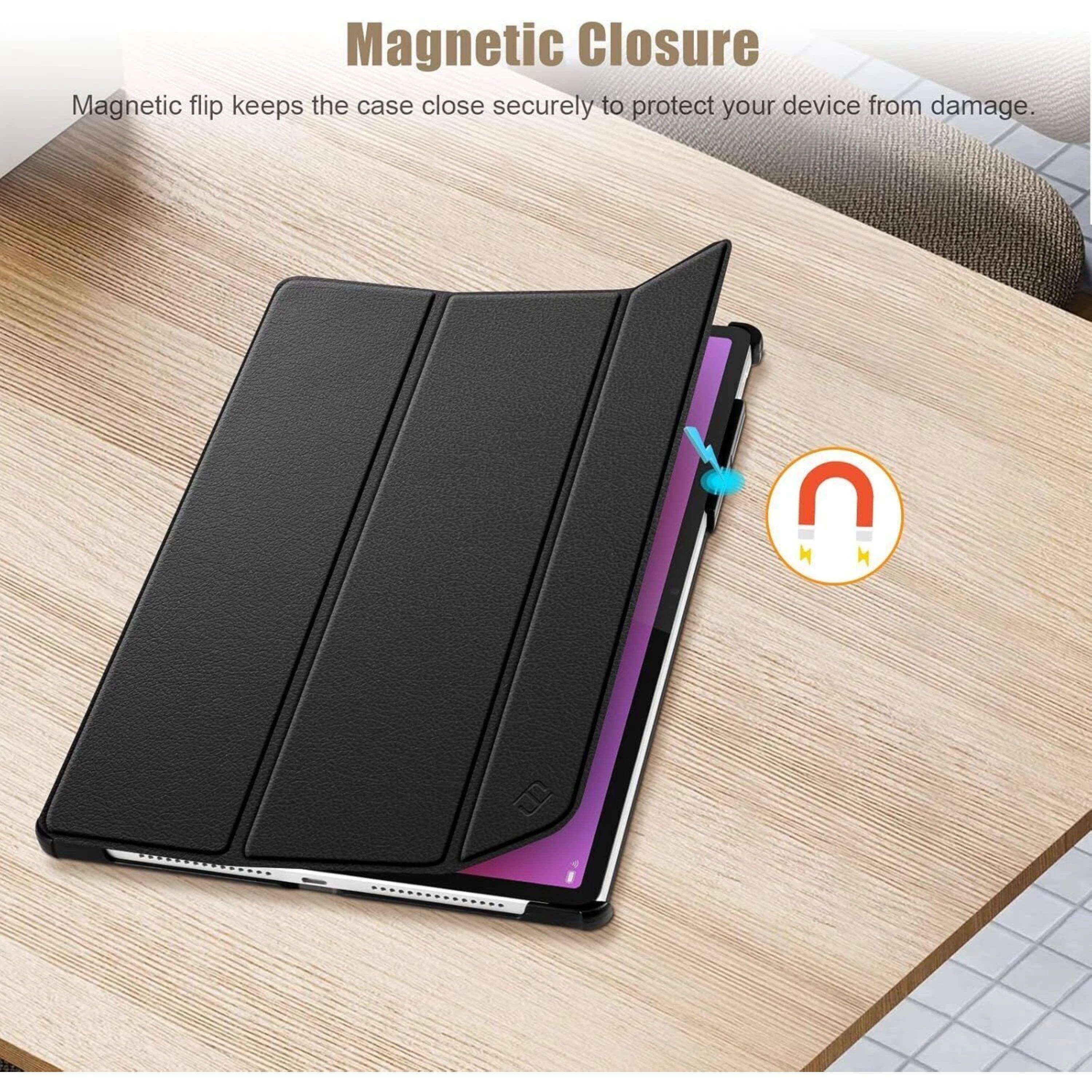 Magnetic Closure  
Magnetic flip keeps the case close securely to protect your device from damage.