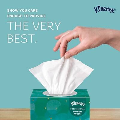 SHOW YOU CARE ENOUGH TO PROVIDE THE VERY BEST.

Kleenex® PROFESSIONAL COMFORT TOUCH