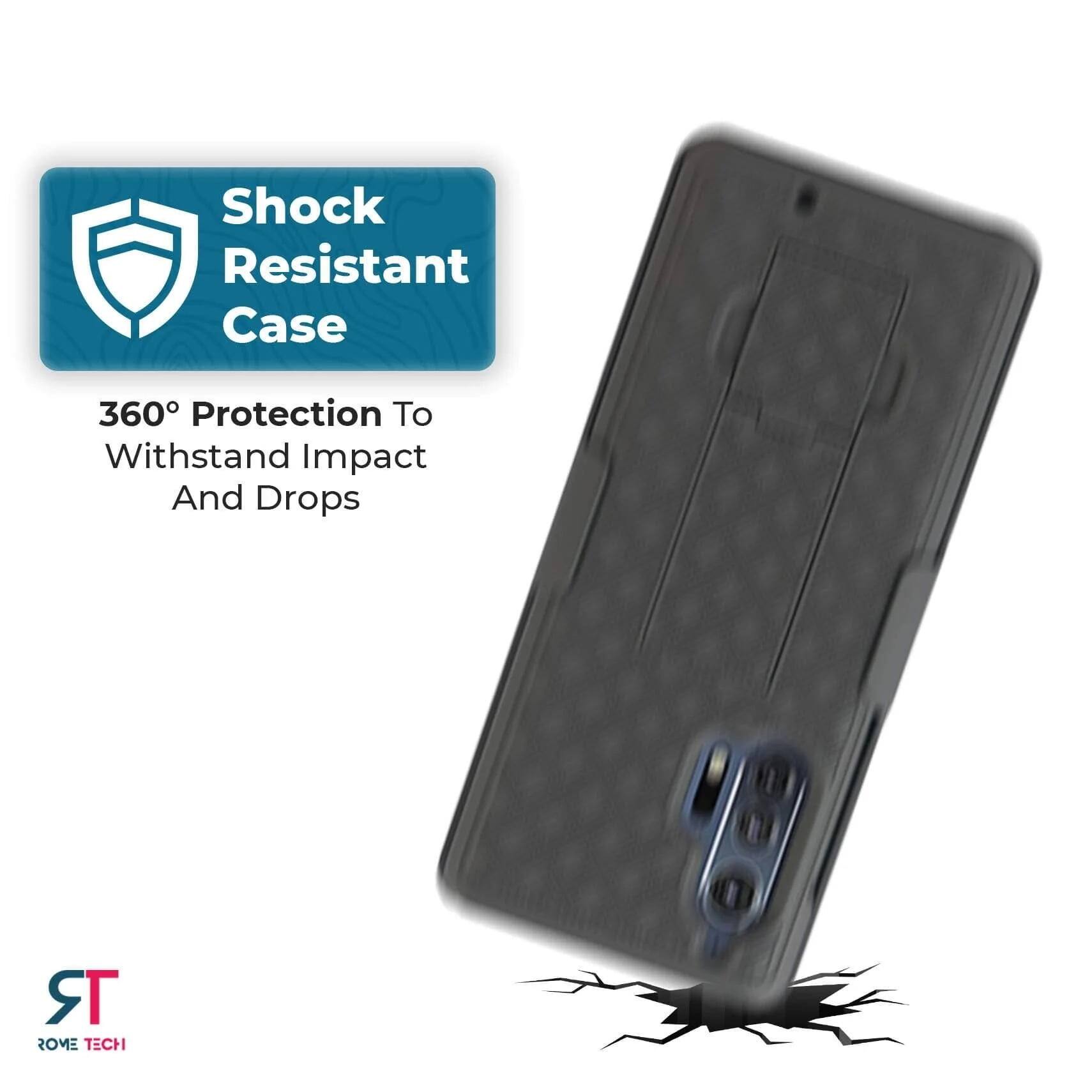Shock Resistant Case  
360° Protection To Withstand Impact And Drops  
TR ROME TECH