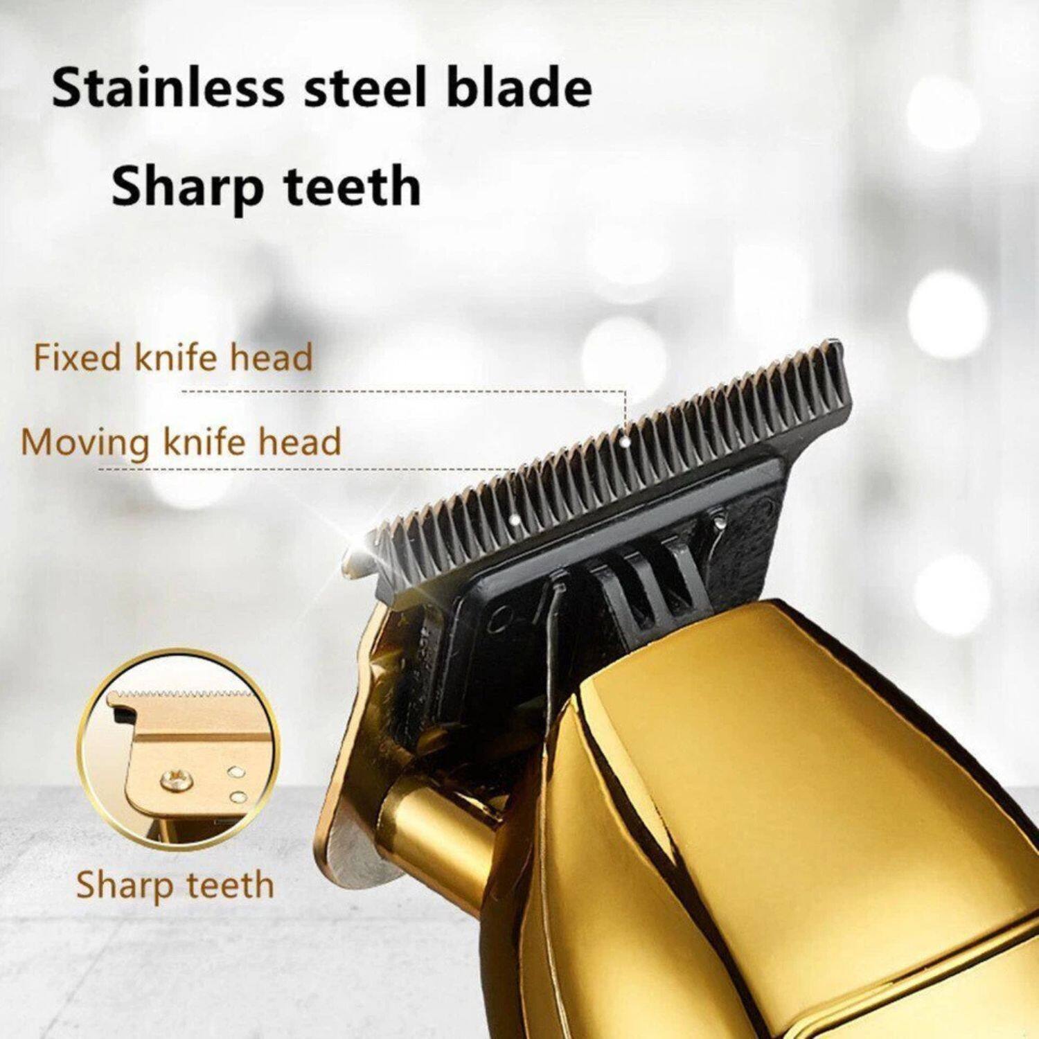 Stainless steel blade  
Sharp teeth  

Fixed knife head  
Moving knife head  

Sharp teeth
