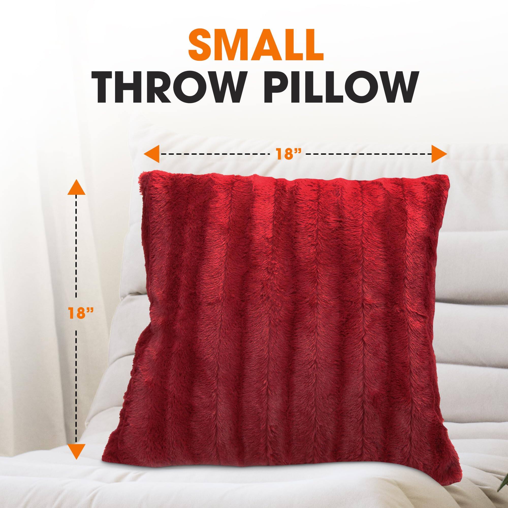 SMALL THROW PILLOW  
18" x 18"