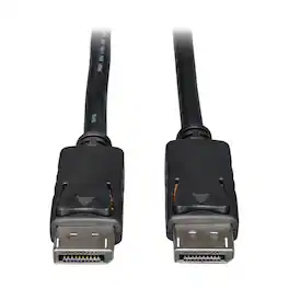 Tripp Lite - 4K 60Hz DisplayPort 1.2 Male to Male Cable with Latches 15 Ft - Black