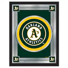 Holland Bar Stool Co. - Oakland Athletics 17" x 22" Logo Wall Mirror - Multicolor