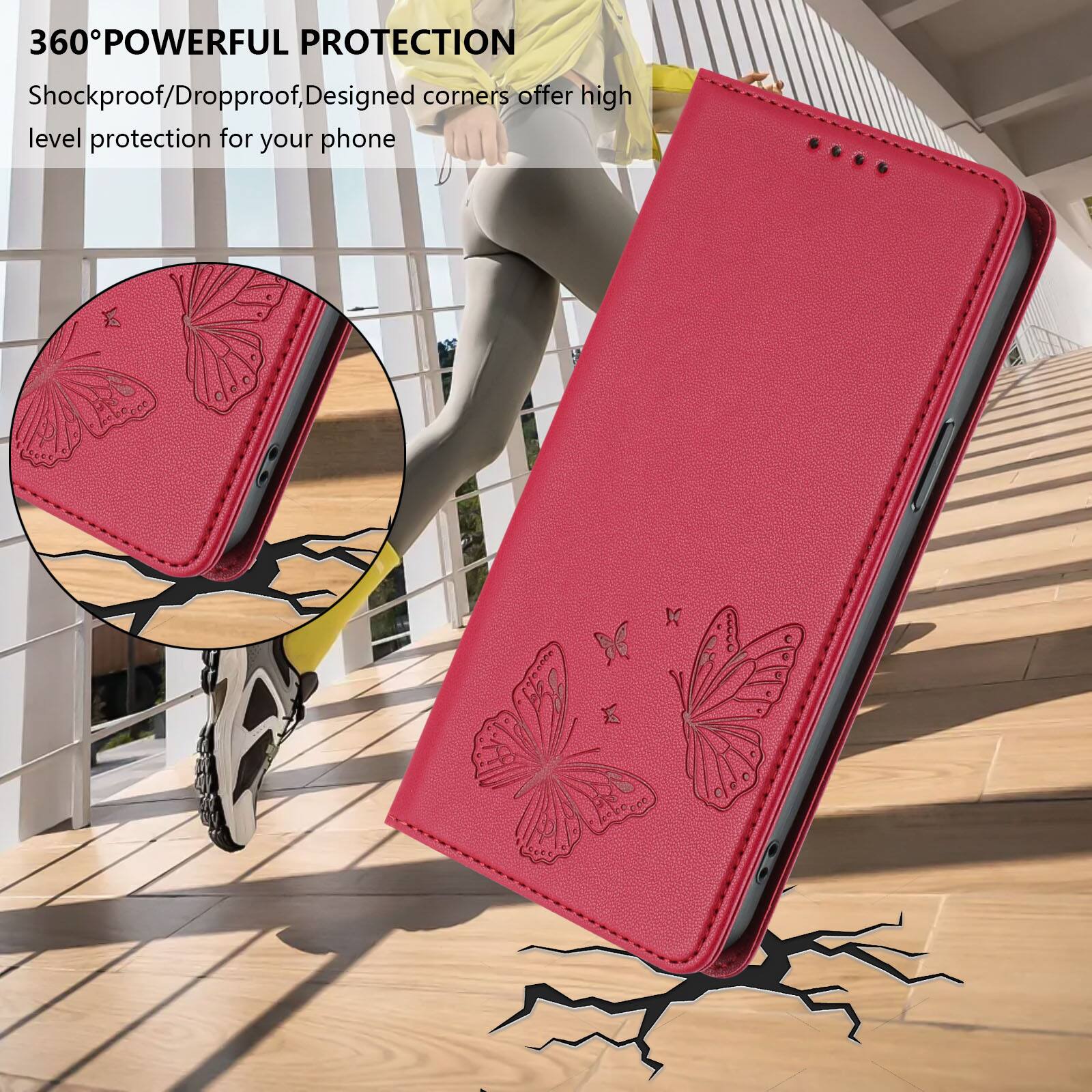 360° POWERFUL PROTECTION  
Shockproof/Dropproof, Designed corners offer high level protection for your phone