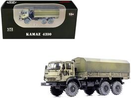Kamaz 4310 Transport Truck (Weathered) "United Nations" 1/72 Diecast Model by Legion - Beige