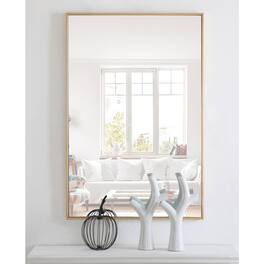 Elegant Decor - Metal frame Rectangle Mirror 28 inch - Brass