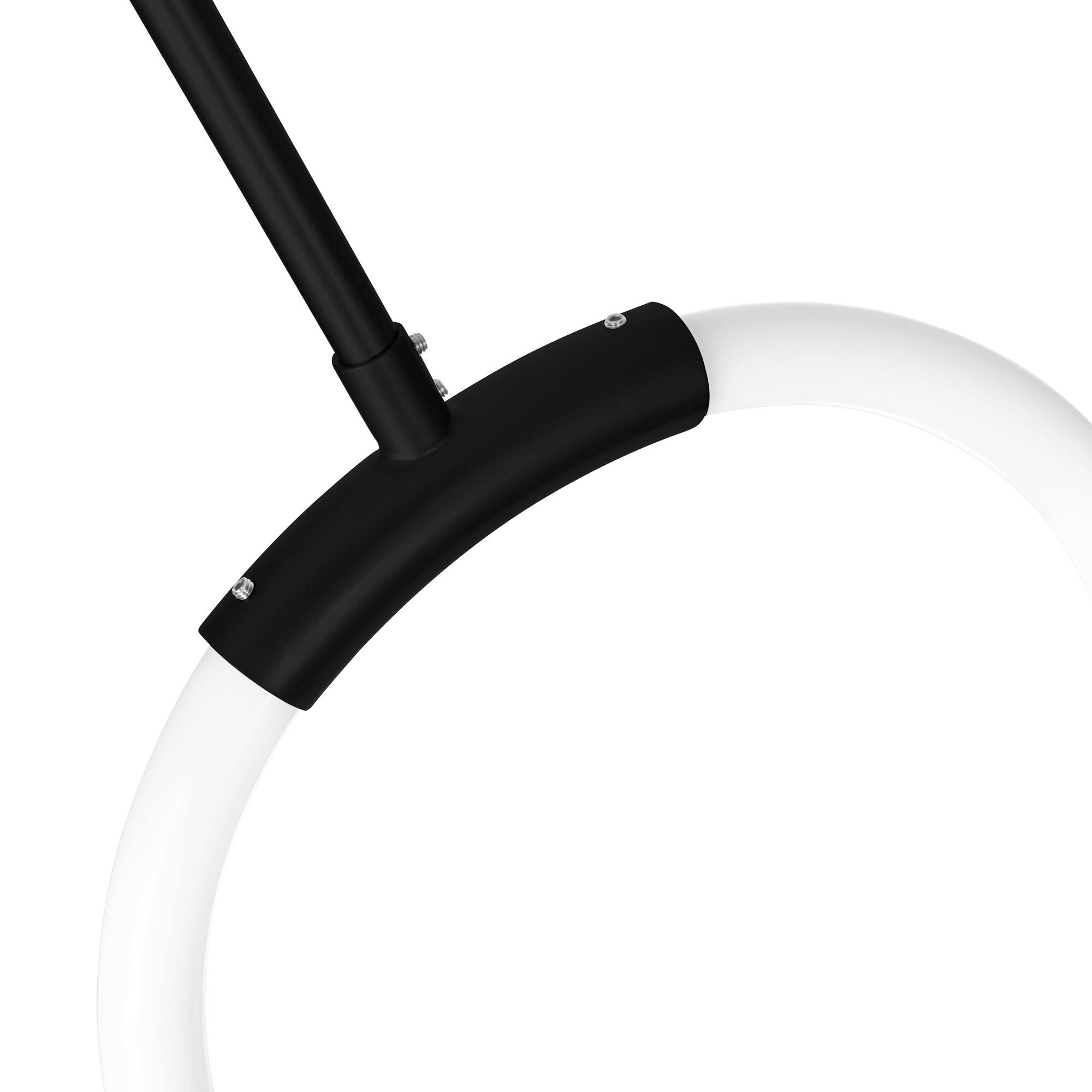 Back. CWI Lighting - Hoops 1 Light LED Pendant With Black Finish - Black.