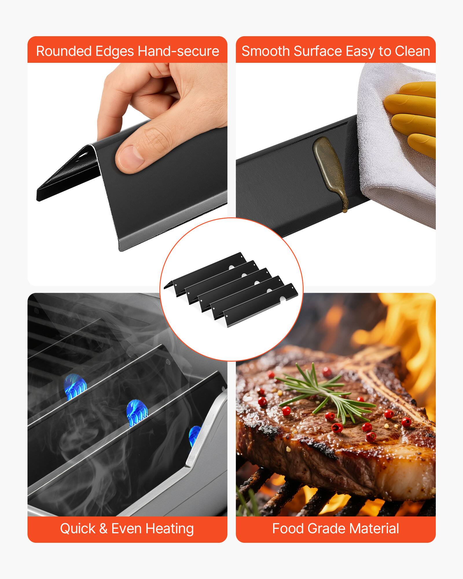 - Rounded Edges Hand-secure
- Smooth Surface Easy to Clean
- Quick & Even Heating
- Food Grade Material