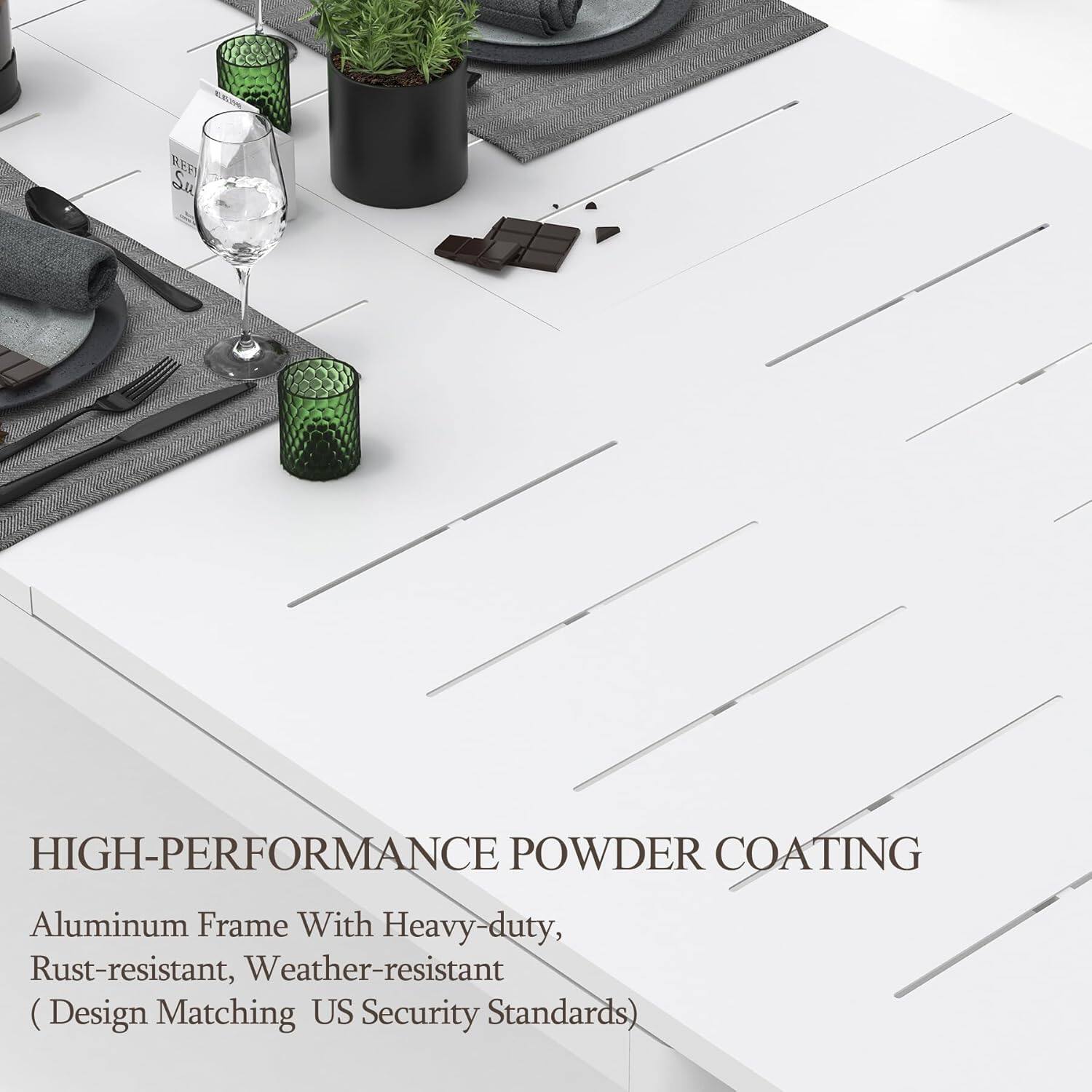 HIGH-PERFORMANCE POWDER COATING

Aluminum Frame With Heavy-duty, Rust-resistant, Weather-resistant  
(Design Matching US Security Standards)