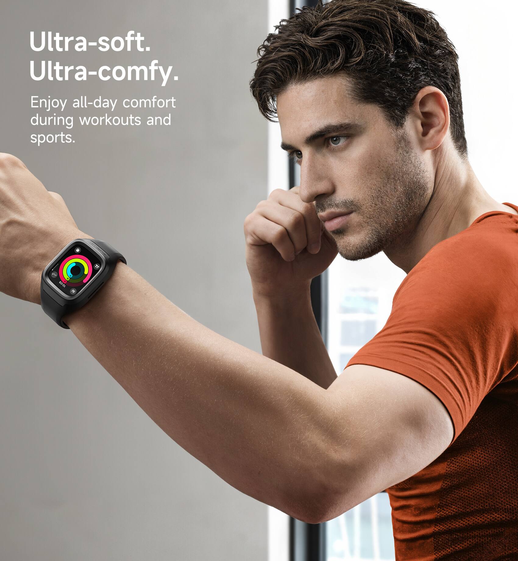 Ultra-soft.  
Ultra-comfy.  
Enjoy all-day comfort during workouts and sports.