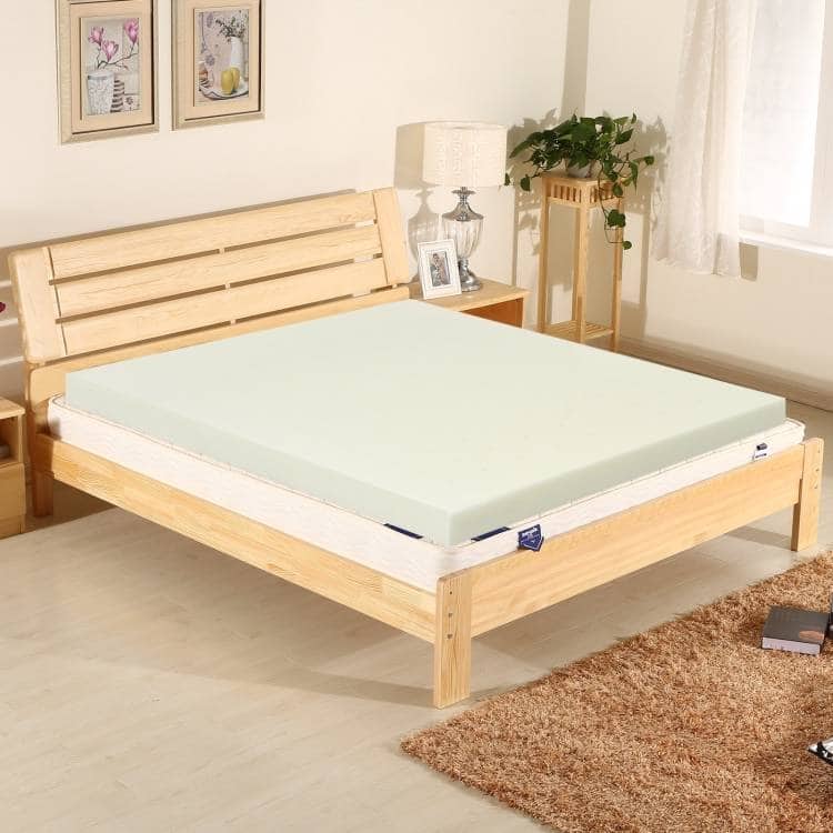 Hivvago - Full size 3-inch Thick Soft Comfort Foam Mattress Topper - Green