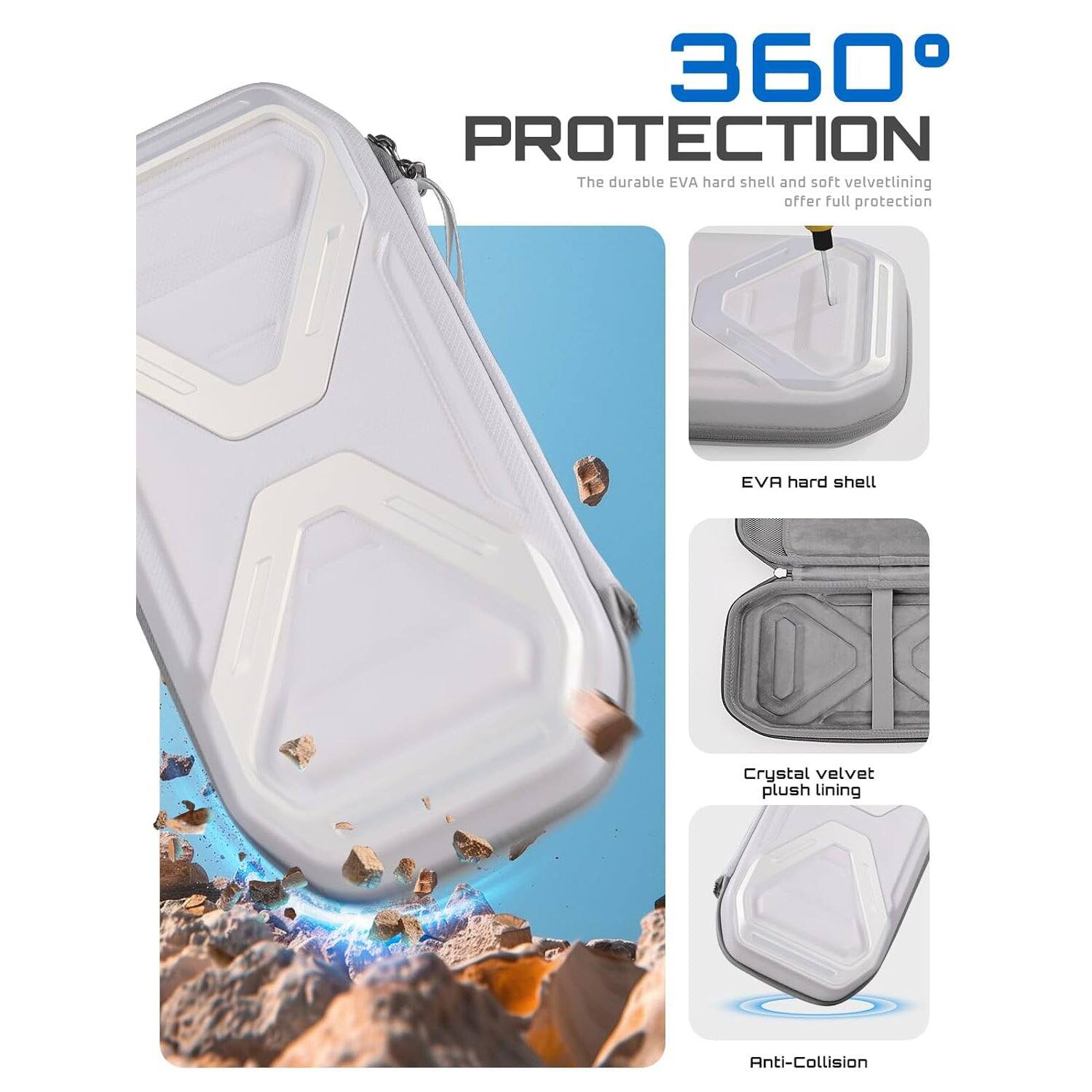 SUPCASE Game Travel Carrying Case for Nintendo Switch White ...