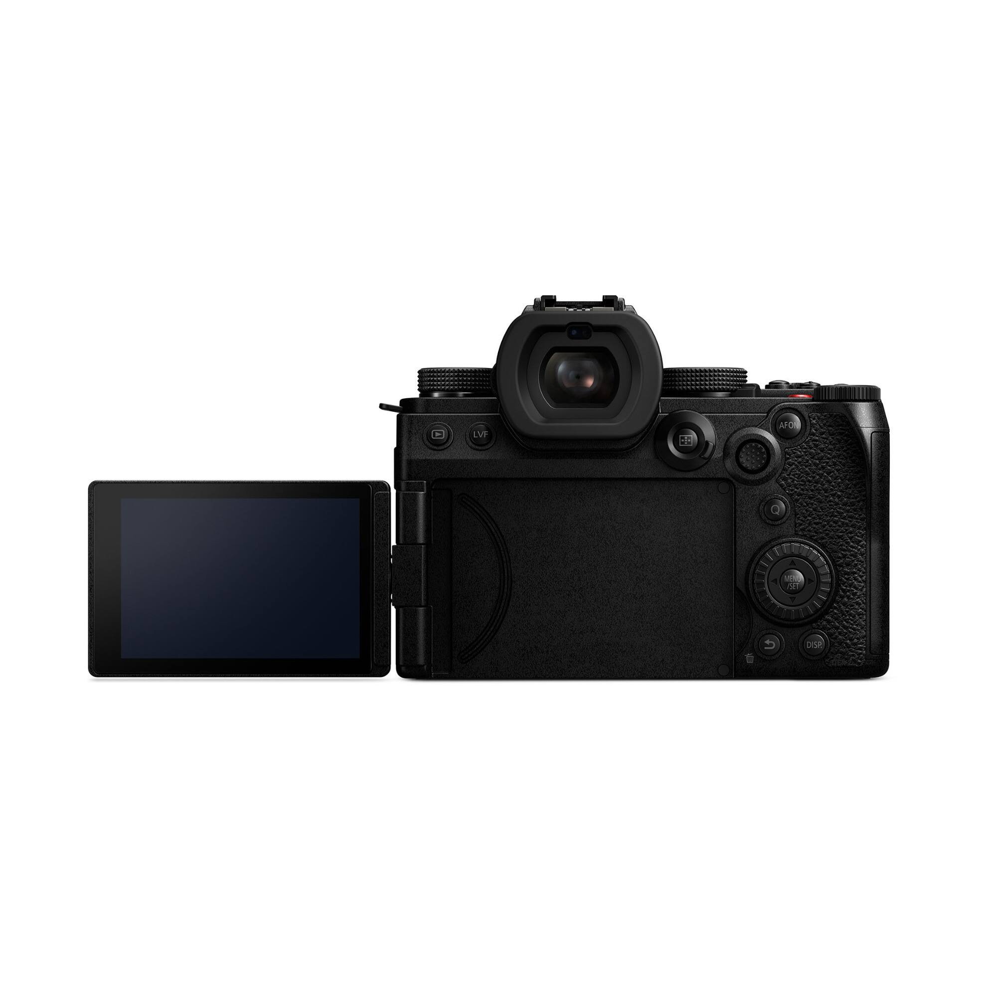 Left. Panasonic - Panasonic Lumix S5 IIX 24.2MP Full Frame Mirrorless Camera with Phase Hybrid AF.