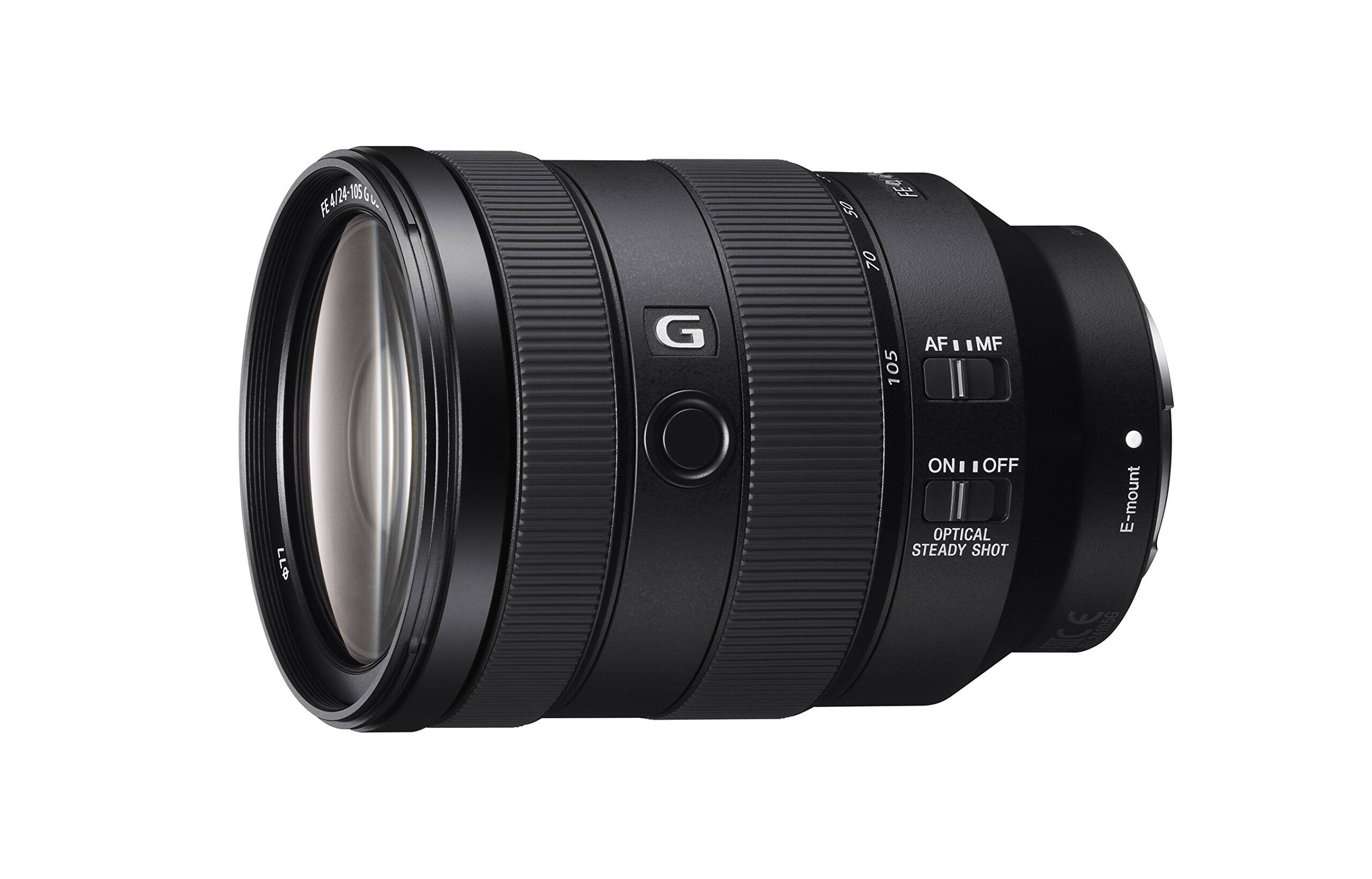 FE 4/24-105G G - Li  
50  
FEU  
70  
G  
105  
AF u  
I MF  
77  
ON I I OFF OPTICAL STEADY SHOT  
E-mount