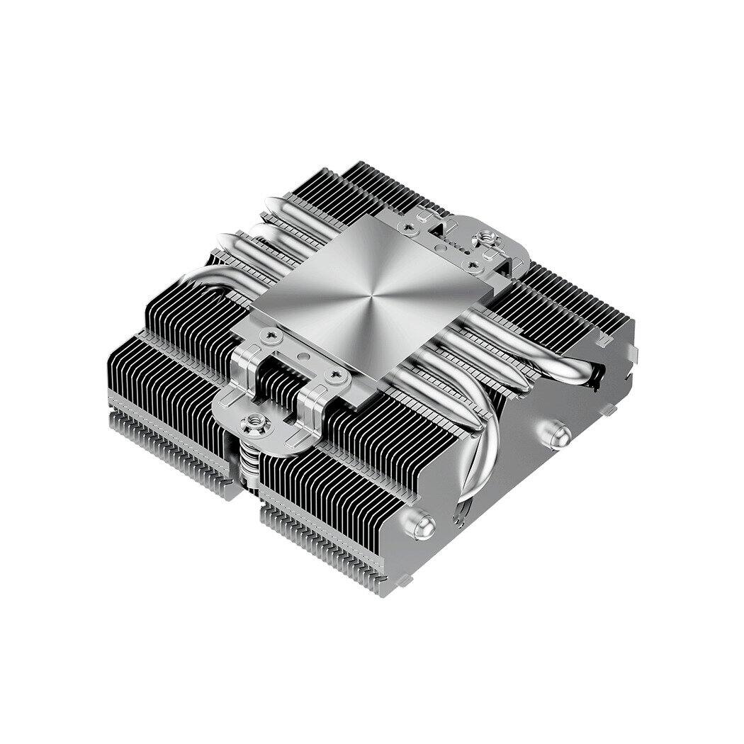 Alt View 2. PCCOOLER - RC400 53MM Height Low Profile Air Cooler - Black.