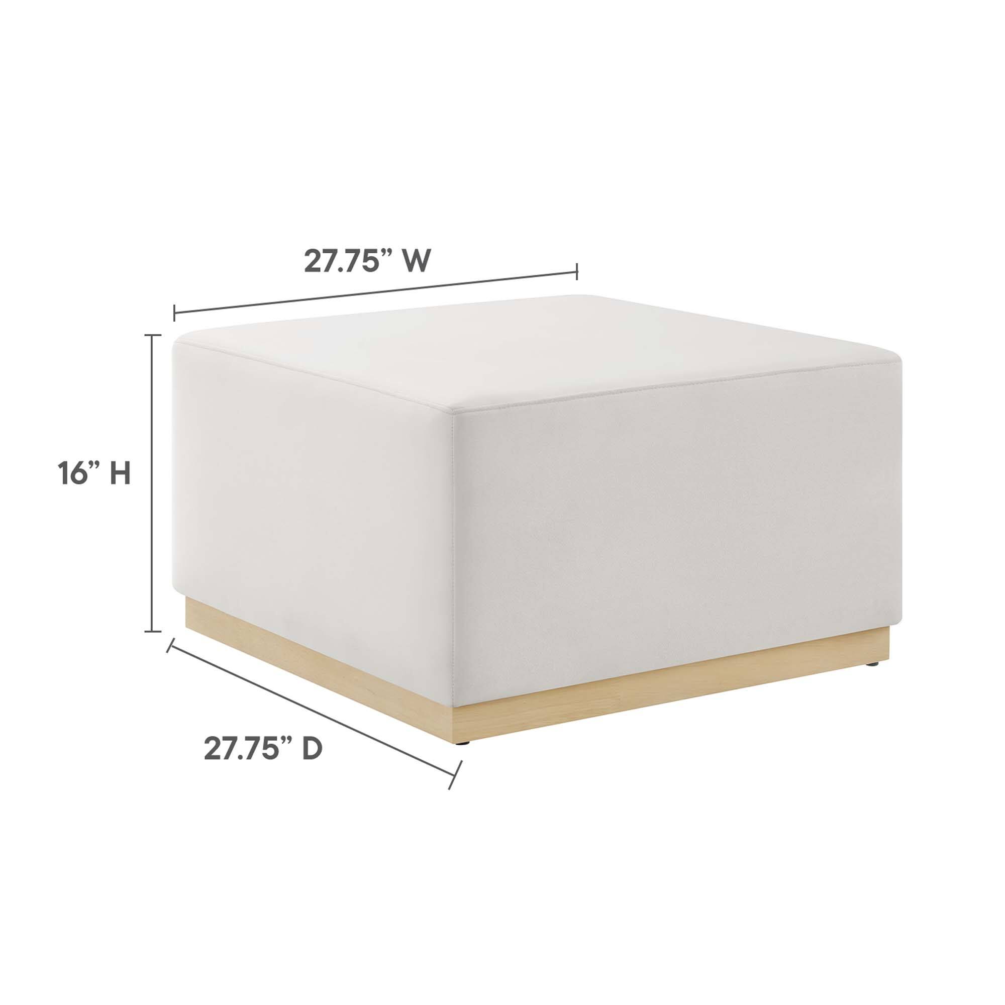 27.75" W  
16" H  
27.75" D