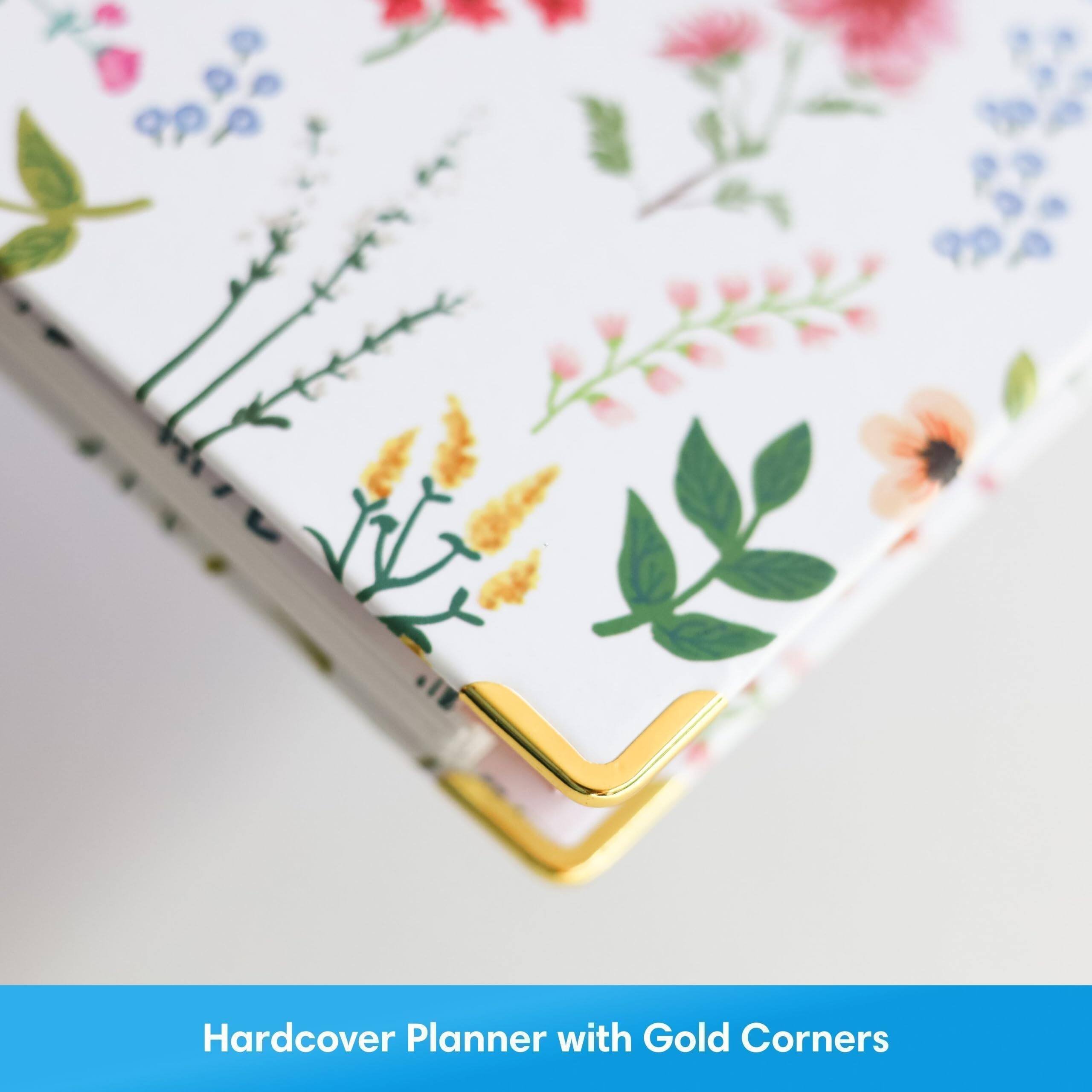 Hardcover Planner with Gold Corners