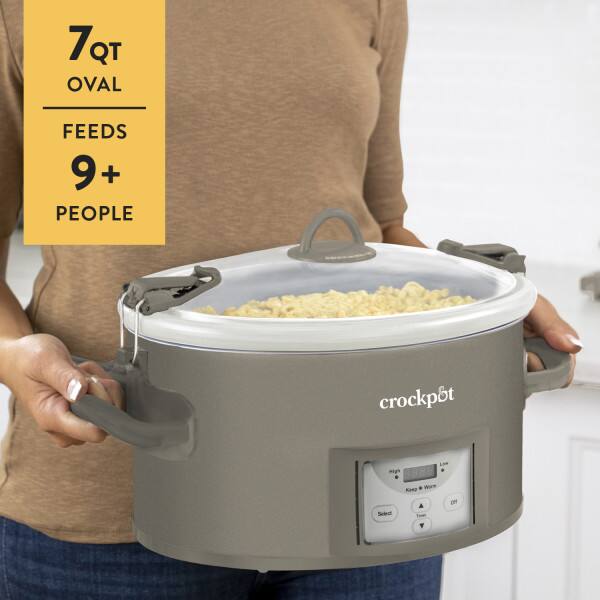 7 QT OVAL FEEDS 9+ PEOPLE crockpot