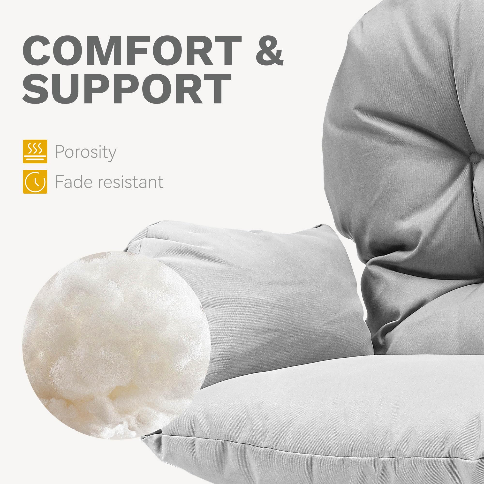 COMFORT & SUPPORT

Porosity  
Fade resistant