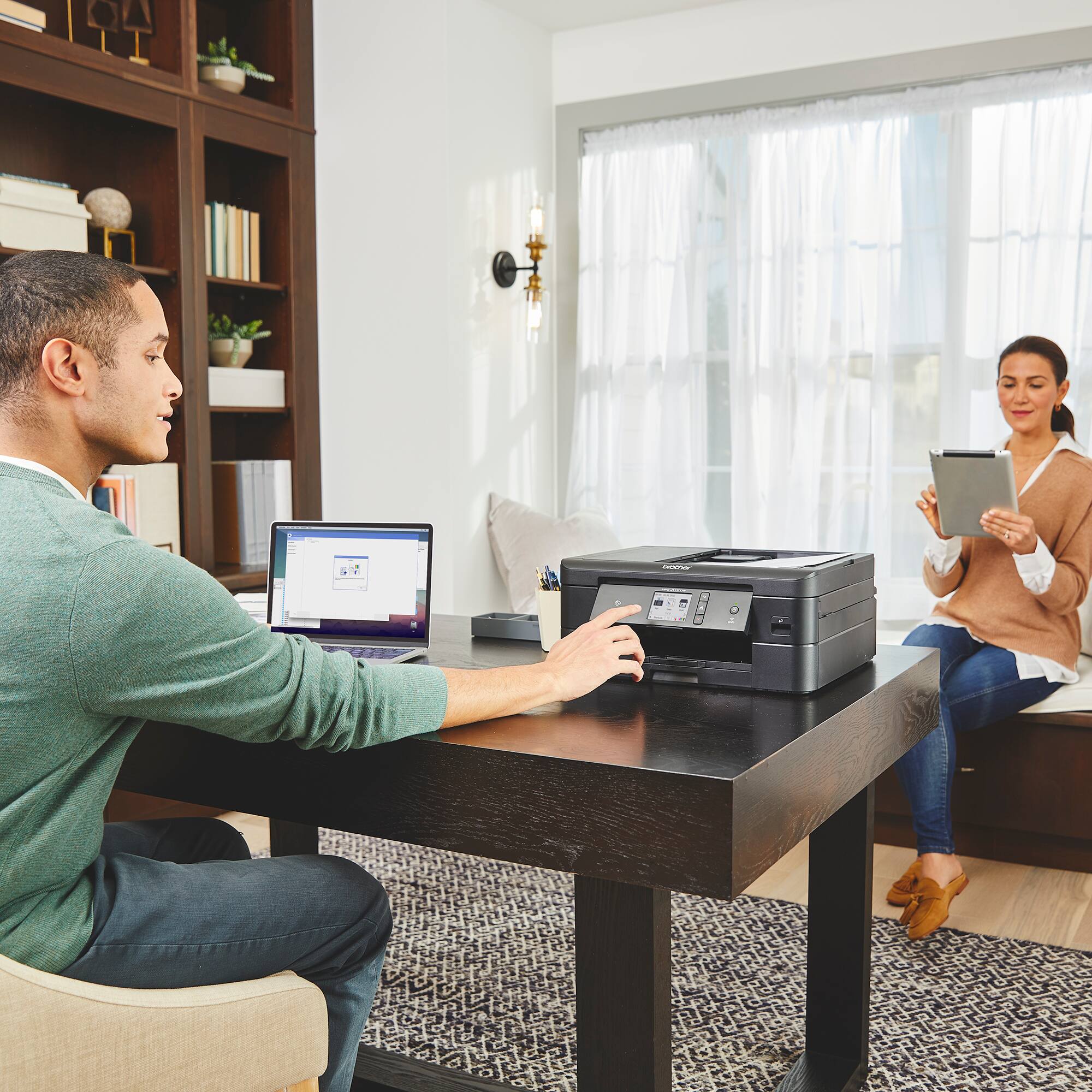 Alt View 16. Brother - MFC-J1170DW Wireless Color All-in-One Refresh Subscription Eligible Inkjet Printer - Black.