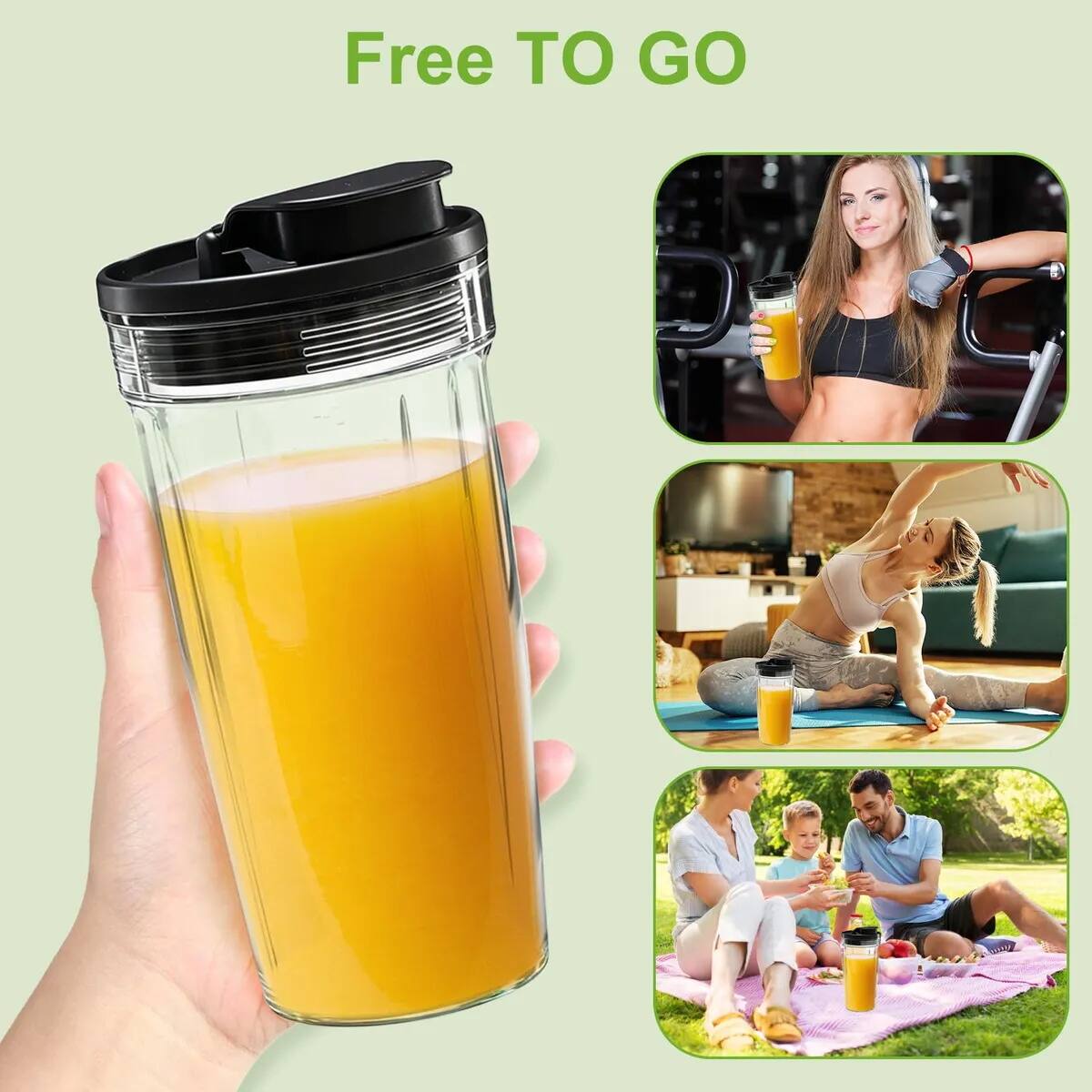 Angle. Sweet - Blender 1500W, Professional High Speed Countertop Blender with Durable Stainless Steel Blades, BPA Free for Ice & Fruits - Black.