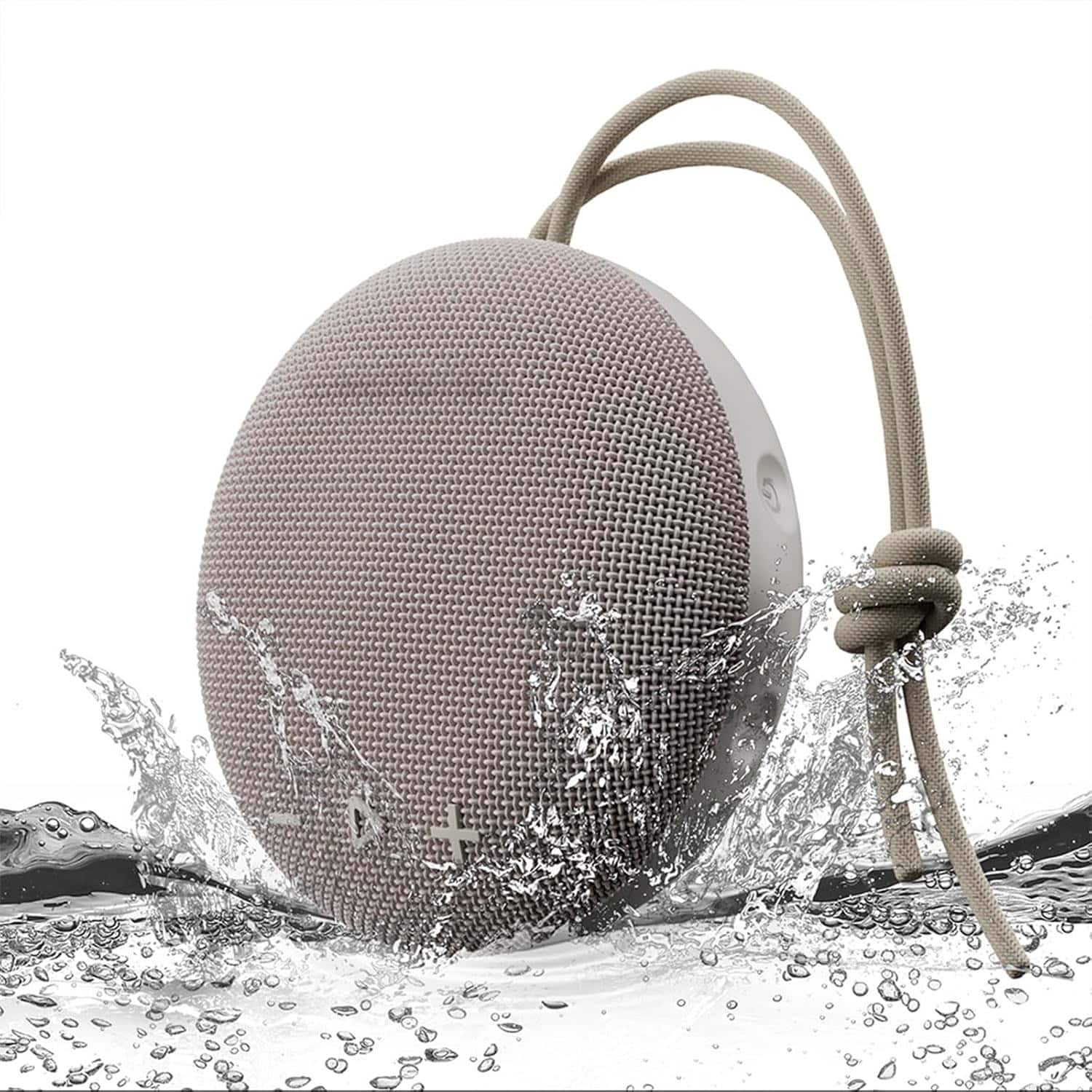 FINEAK - IPX8 Waterproof Bluetooth Speaker-Loud HD Sound, Portable - Gray