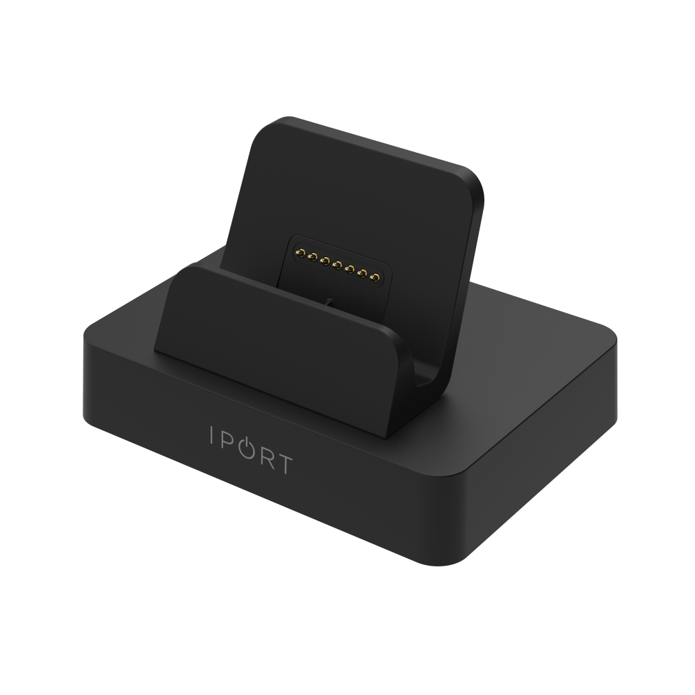 Alt View 1. iPort - CONNECT DOCK - Connect Mount and Charger for iPad in a Connect Case (Each) - Black.