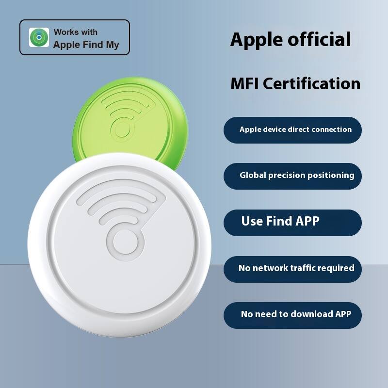 Works with Apple Find My

Apple official MFI Certification

- Apple device direct connection
- Global precision positioning
- Use Find APP
- No network traffic required
- No need to download APP