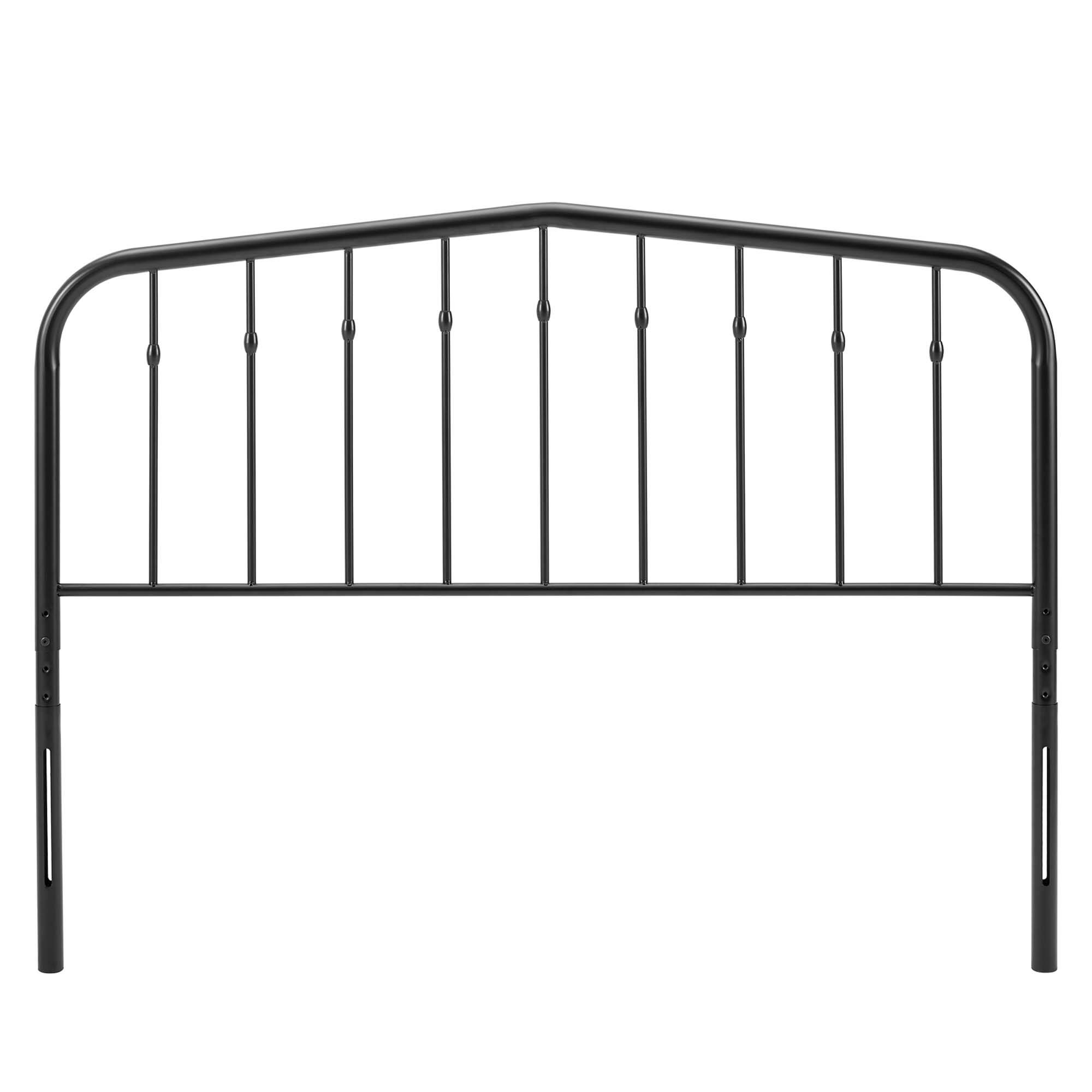 Left. Modway - Lennon Metal Twin Headboard by Modway - Black.