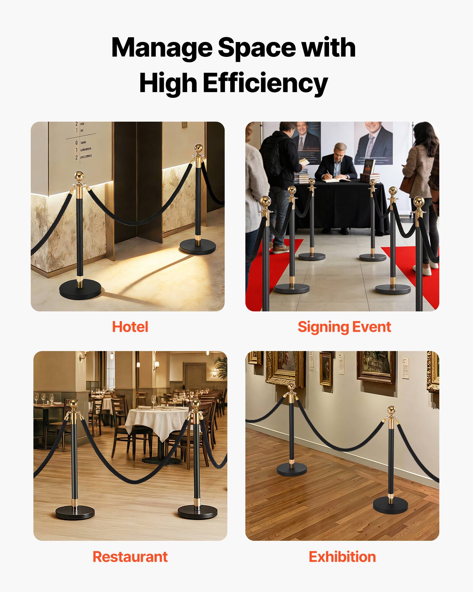 Manage Space with High Efficiency

1. Hotel
2. Signing Event
3. Restaurant
4. Exhibition