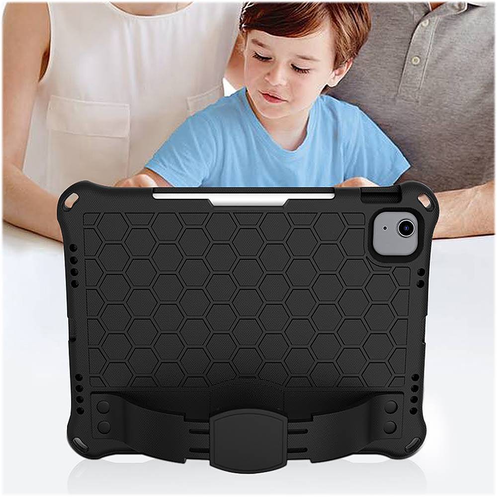 Alt View 18. SaharaCase - Raider Series DualShock Hand Strap Case for Apple iPad Air 10.9" (4th/5th Gen) and iPad Air 11" (M2 2024 & M3 2025) - Black.