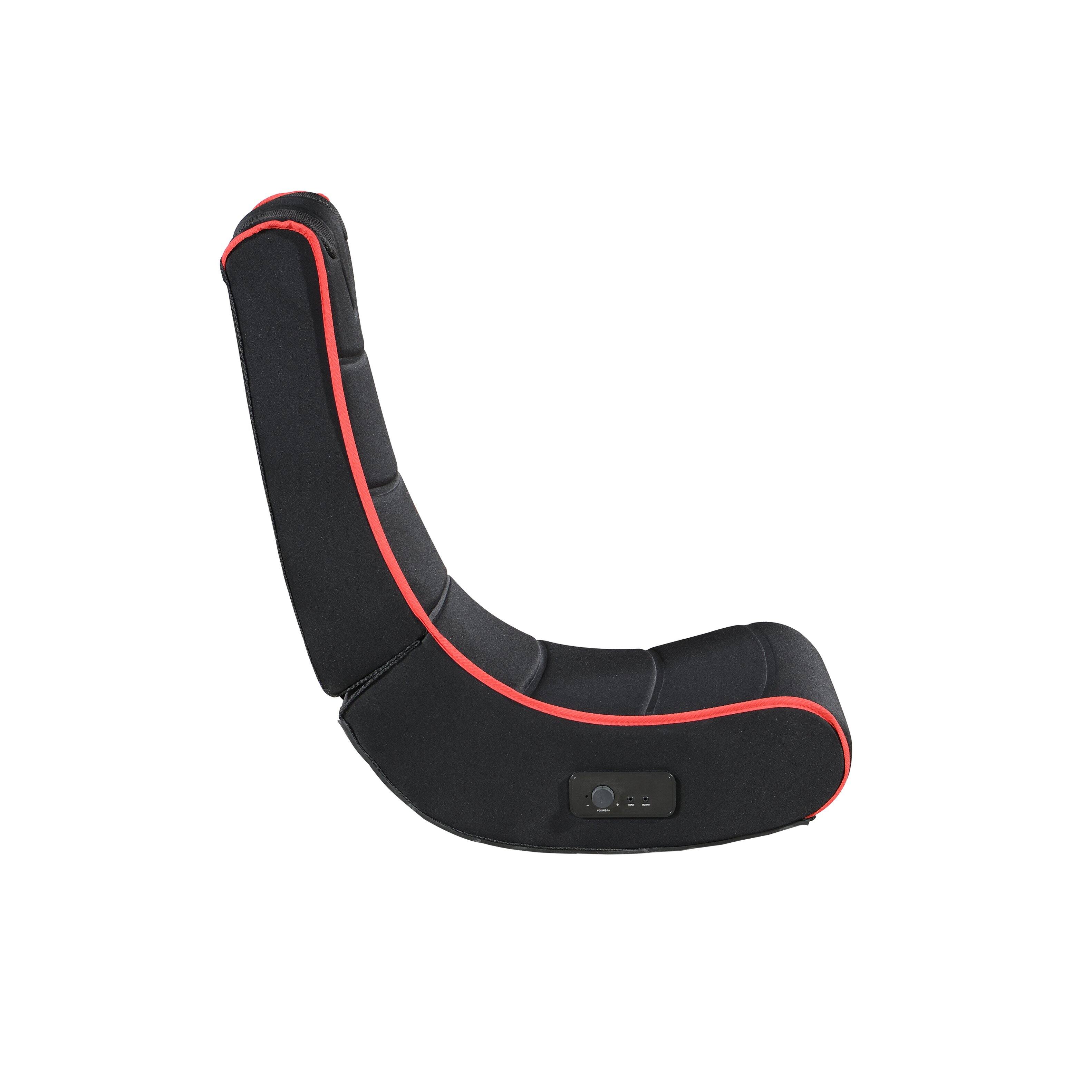 Alt View 1. GOODSILO - Foldable Gaming Chair with Onboard Speakers - Immersive Audio & Comfortable Seating - Black+Red.