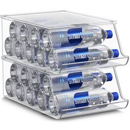 Sorbus - Water Bottle Organizers for Refrigerato Drink Dispenser for Fridge, Pantry, KitchenStorage - Clear