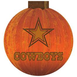Fan Creations - Dallas Cowboys 12'' Pumpkin Sign - Orange