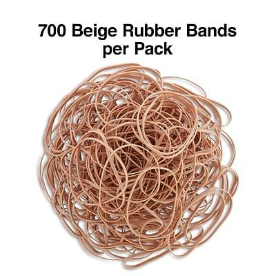 700 Beige Rubber Bands per Pack