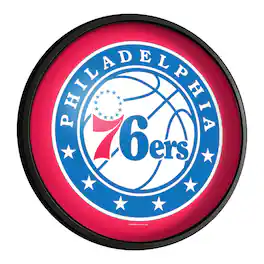 The Fan-Brand - Philadelphia 76ers 18'' Round Slimline Illuminated Wall Sign - Multicolor