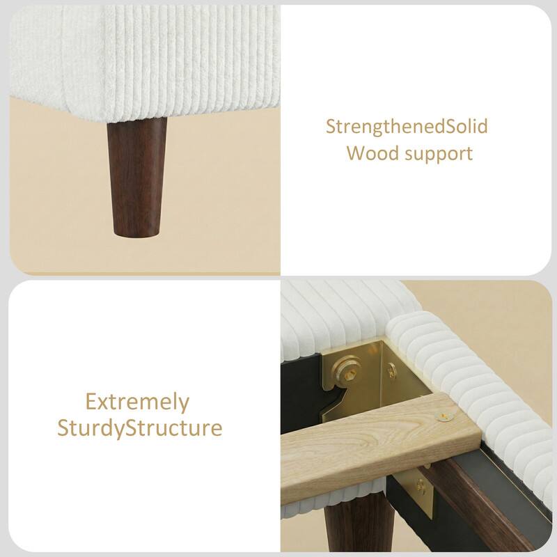 Strengthened Solid Wood support  
Extremely Sturdy Structure